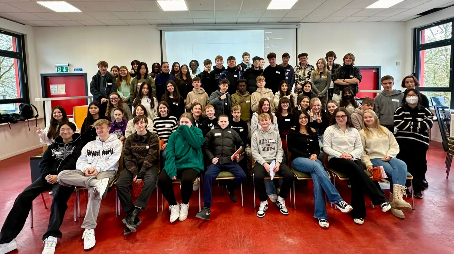 Schüler einer Gastschule in Deutschland