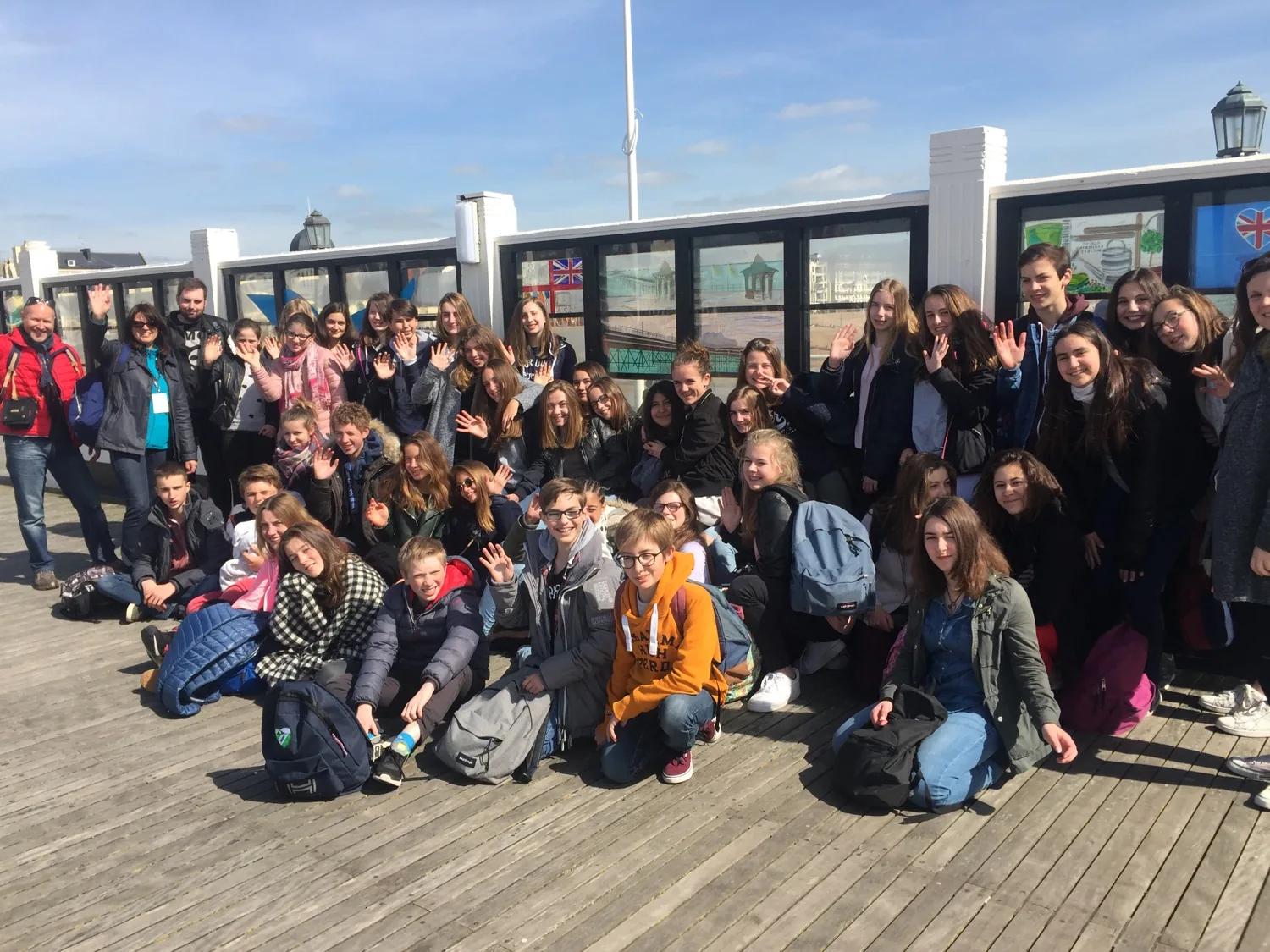Élèves en immersion linguistique au Royaume-Uni
