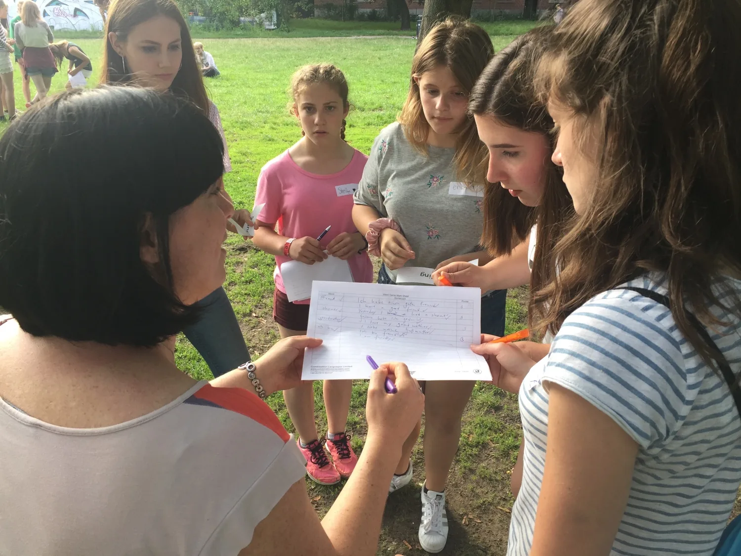 Students enjoying their German immersion trip