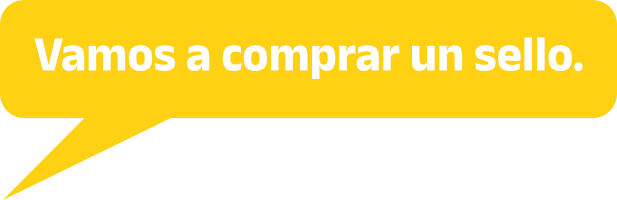 Vamos a comprar un sello.