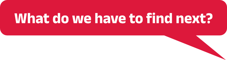 What do we have to find next?